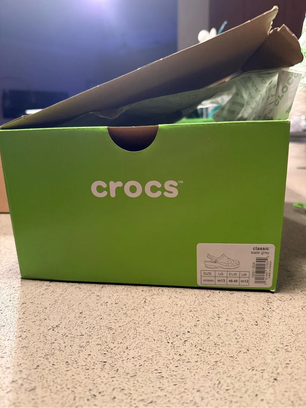 CROCS Mens Classic Clog - Slate Gray NWT